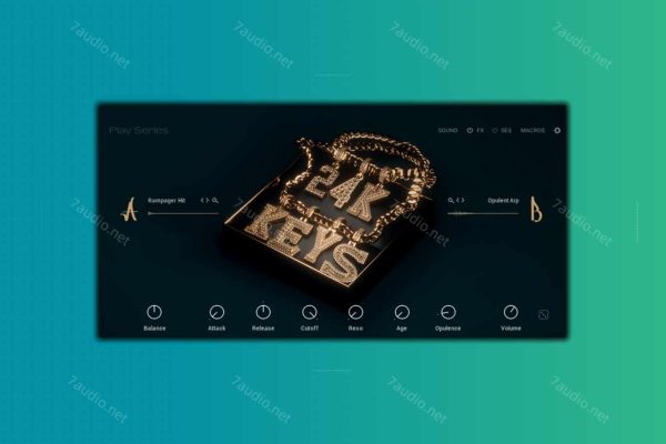 嘻哈键盘音源 NI 24K Keys KONTAKT-7audio