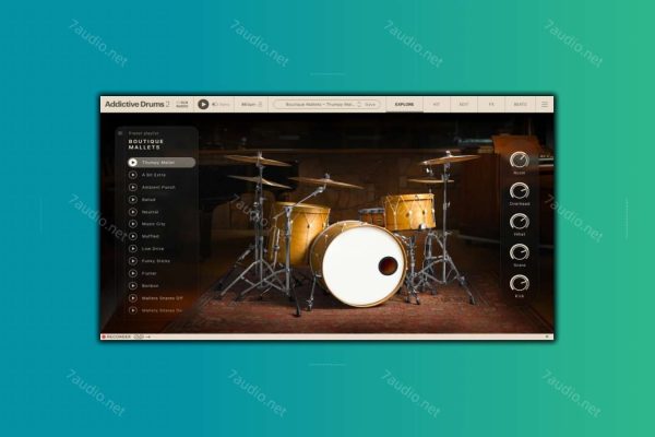 架子鼓音源 XLN Audio Addictive Drums 2 Complete v2.5.2.1 R2R WIN-7audio