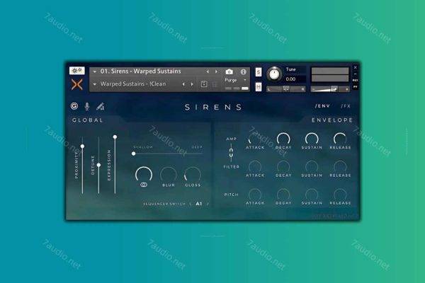 现代声乐音源 Sonixinema Siren KONTAKT-7audio