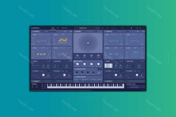 电子合成音色编辑器 KORG multipoly Editor Librarian v1.0.4 WIN&MAC-7audio