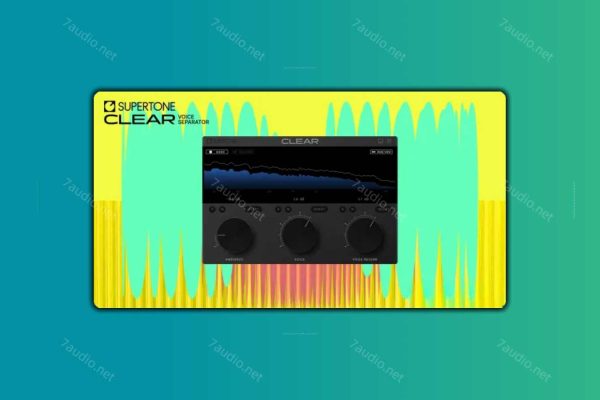 去噪去混响音频插件 Supertone Clear v1.1.1 VST3 MOCHA WIN-7audio