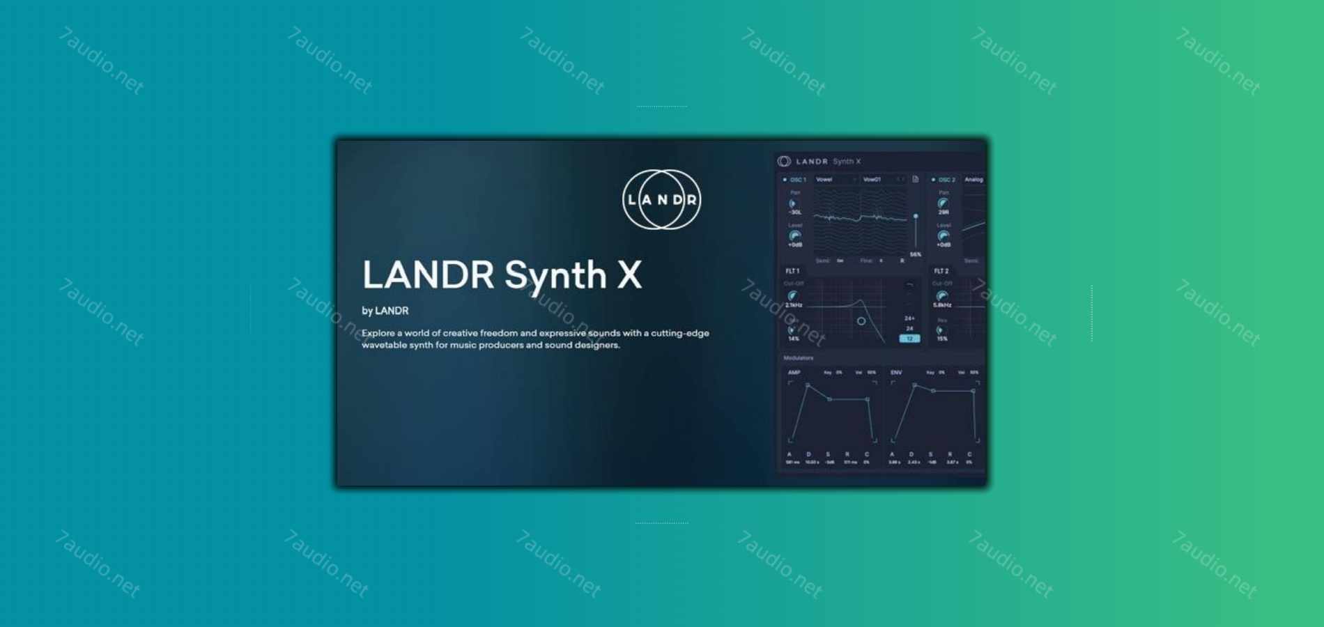 波表合成器 LANDR Synth X v1.0.38 R2R WIN-7audio