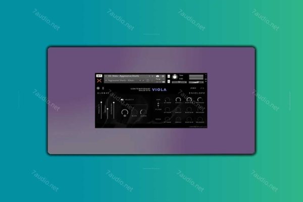 独奏中提琴音源 Sonixinema Contemporary Soloist Viola Kontakt-7audio