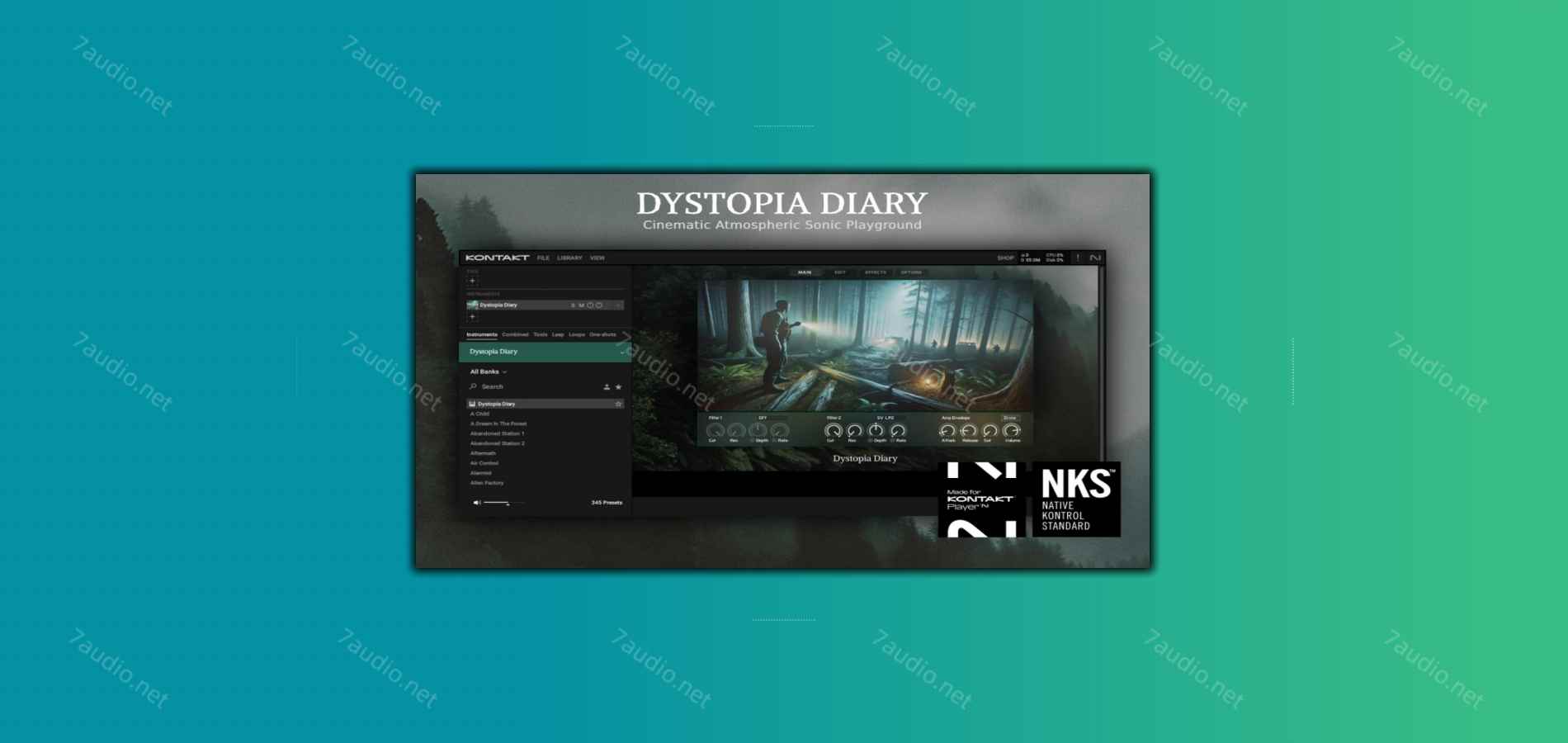 电影场景氛围音源 Ocean Swift Synthesis Dystopia Diary v1.1.0 Kontakt-7audio