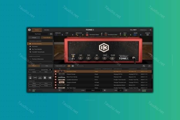 吉他音箱模拟效果器 IK Multimedia TONEX MAX v1.9.2 R2R WIN-7audio