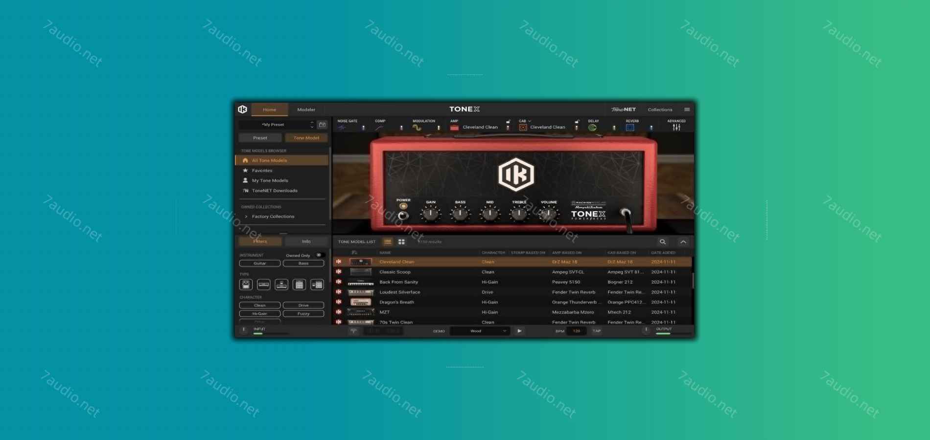 吉他音箱模拟效果器 IK Multimedia TONEX MAX v1.9.2 R2R WIN-7audio