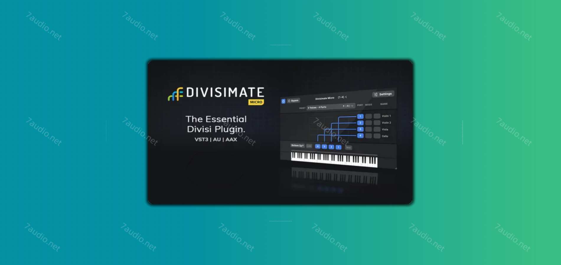 和弦声部分离插件 Nextmidi Divisimate Micro v1.0.5 HCiSO MacOS-7audio