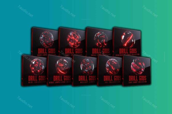 嘻哈旋律鼓包套装 Cymatics DRILL GODS LAUNCH EDITION WAV MIDI-7audio