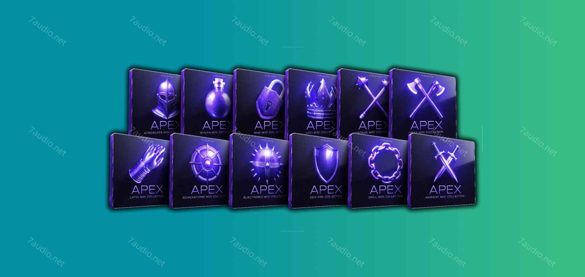 嘻哈电音综合采样 Cymatics APEX MIDI 2025 ULTIMATE EDITION WAV MIDI-7audio