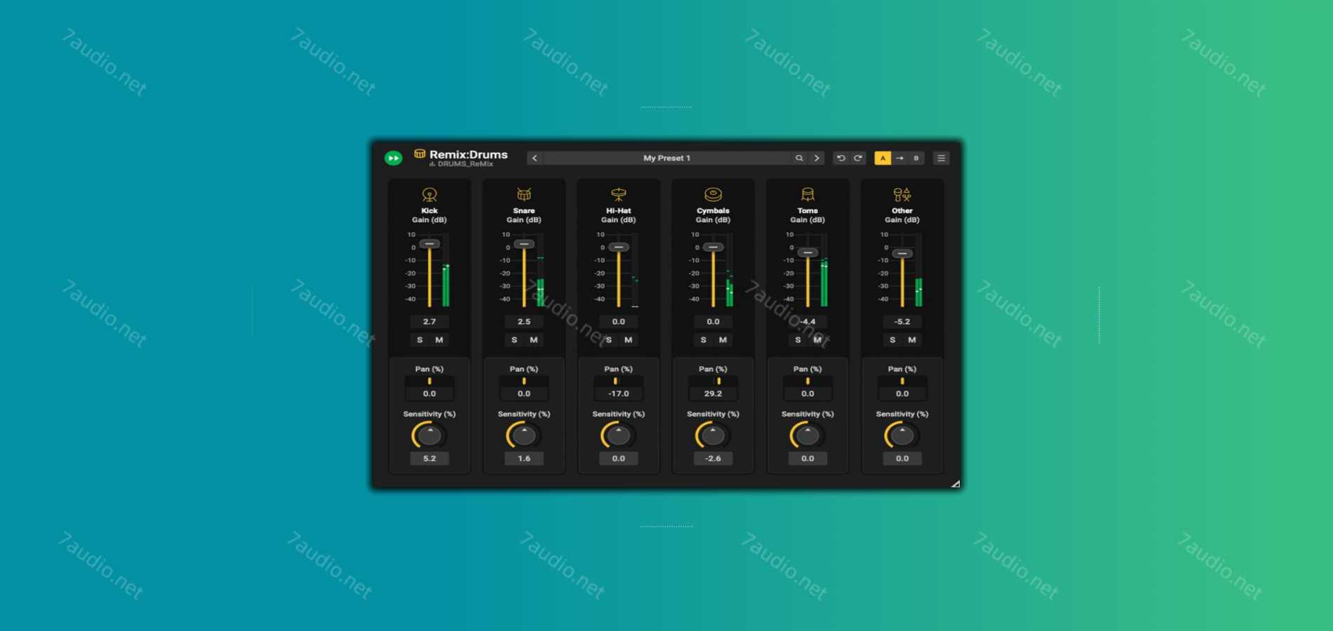 实时鼓组分离插件 Acon Digital Remix Drums v1.0.1 MORiA MacOS-7audio