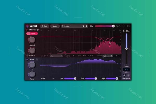 智能去齿音插件 iZotope Velvet v1.0.0 WIN&MAC-7audio