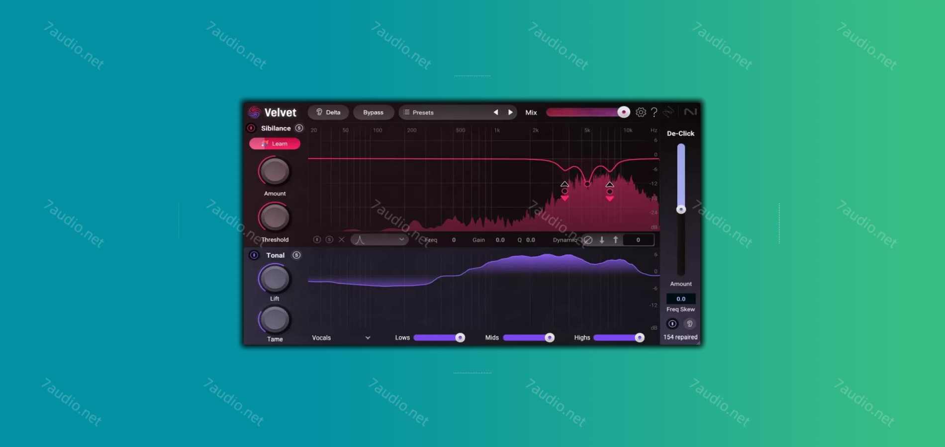 智能去齿音插件 iZotope Velvet v1.0.0 WIN&MAC-7audio