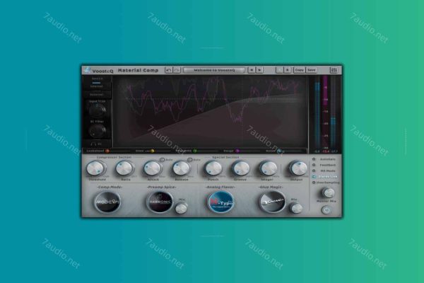 模拟电路压缩效果器 VoosteQ Material Comp v1.7.10 WIN&MAC-7audio
