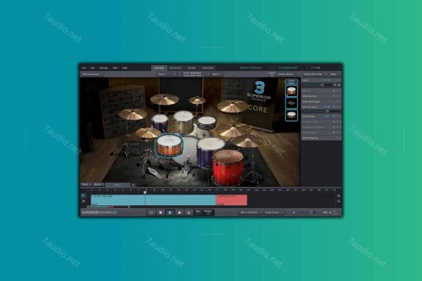 超级鼓音源主程序 Toontrack Superior Drummer v3.4.1 Update VR WIN&MAC-7audio