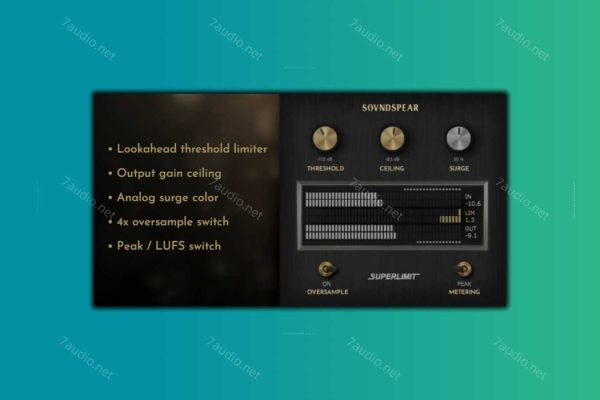 限制器插件 Soundspear Superlimit v1.0 BUBBiX WIN&MAC-7audio