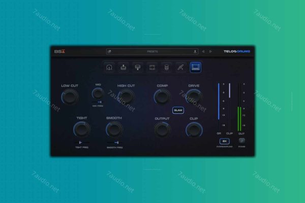 鼓声混音插件 Black Salt Audio Telos Drums v1.0.3 SEnki WIN-7audio