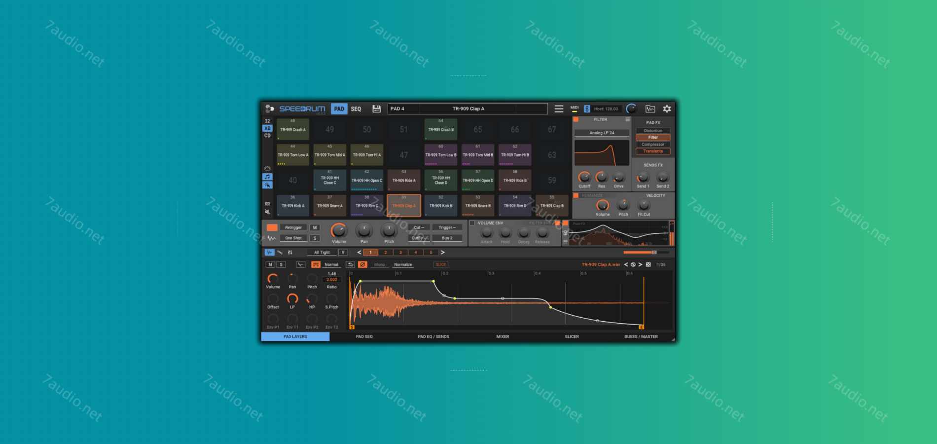 鼓机采样器 Apisonic Audio Speedrum v2.3.0 WIN&MAC-7audio
