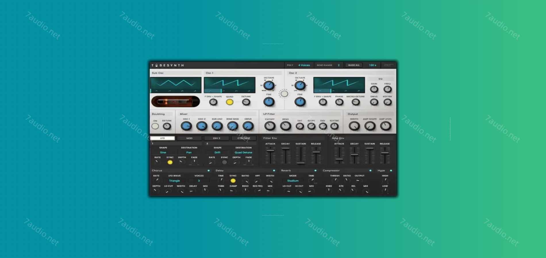 减法合成合成器 AIR Music Technology Tubesynth v1.2.1.14 TC WIN-7audio