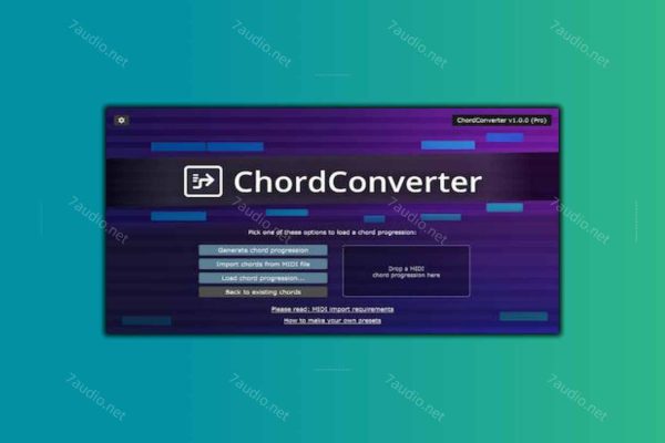 和弦琶音生成器 FeelYourSound ChordConverter v1.0.0 MOCHA WIN&MAC-7audio