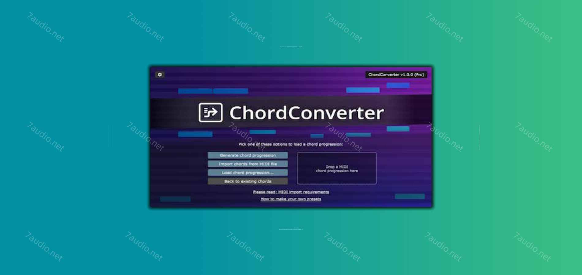 和弦琶音生成器 FeelYourSound ChordConverter v1.0.0 MOCHA WIN&MAC-7audio