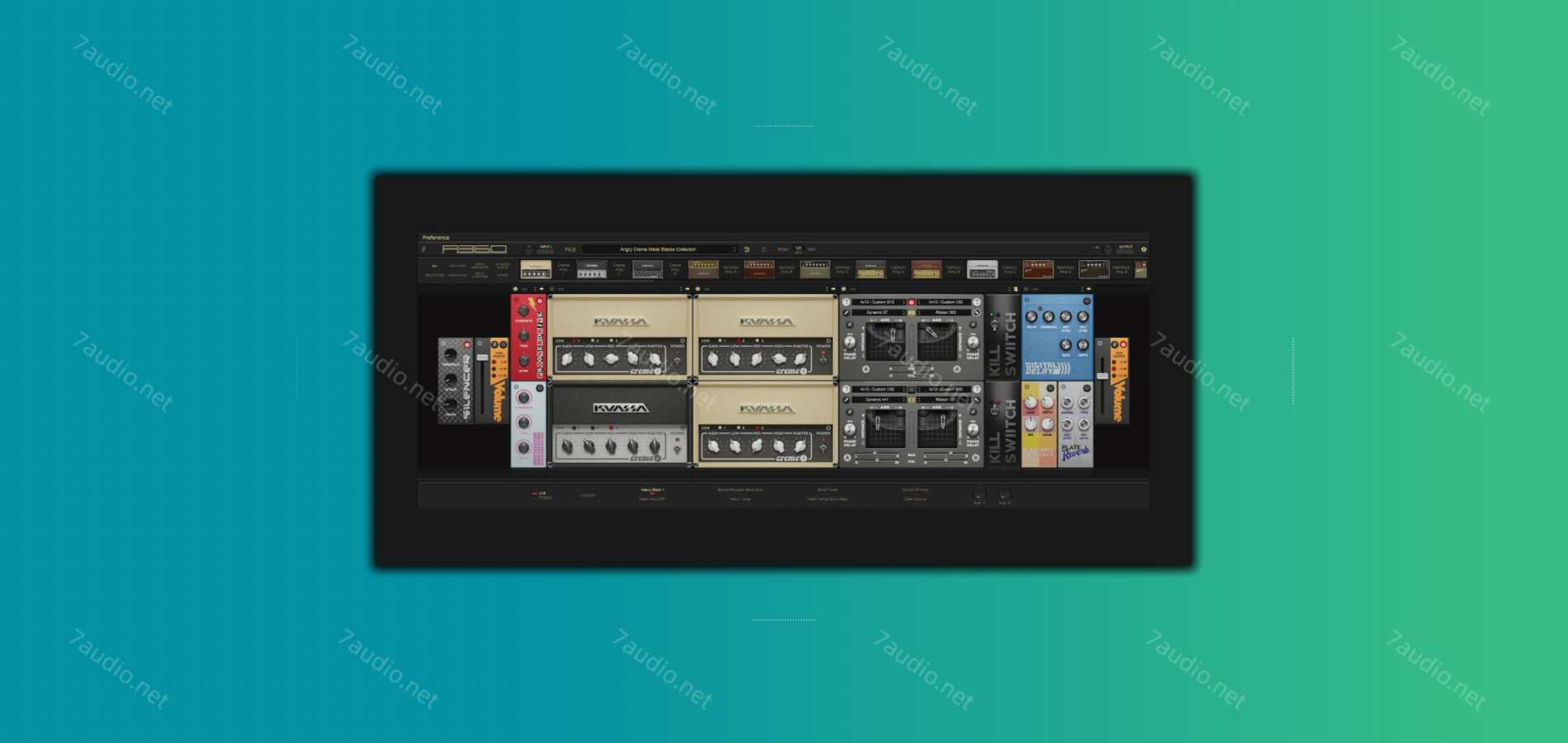 模块化吉他效果器 Kuassa Amplifikation 360 v1.3.4 TC WIN-7audio