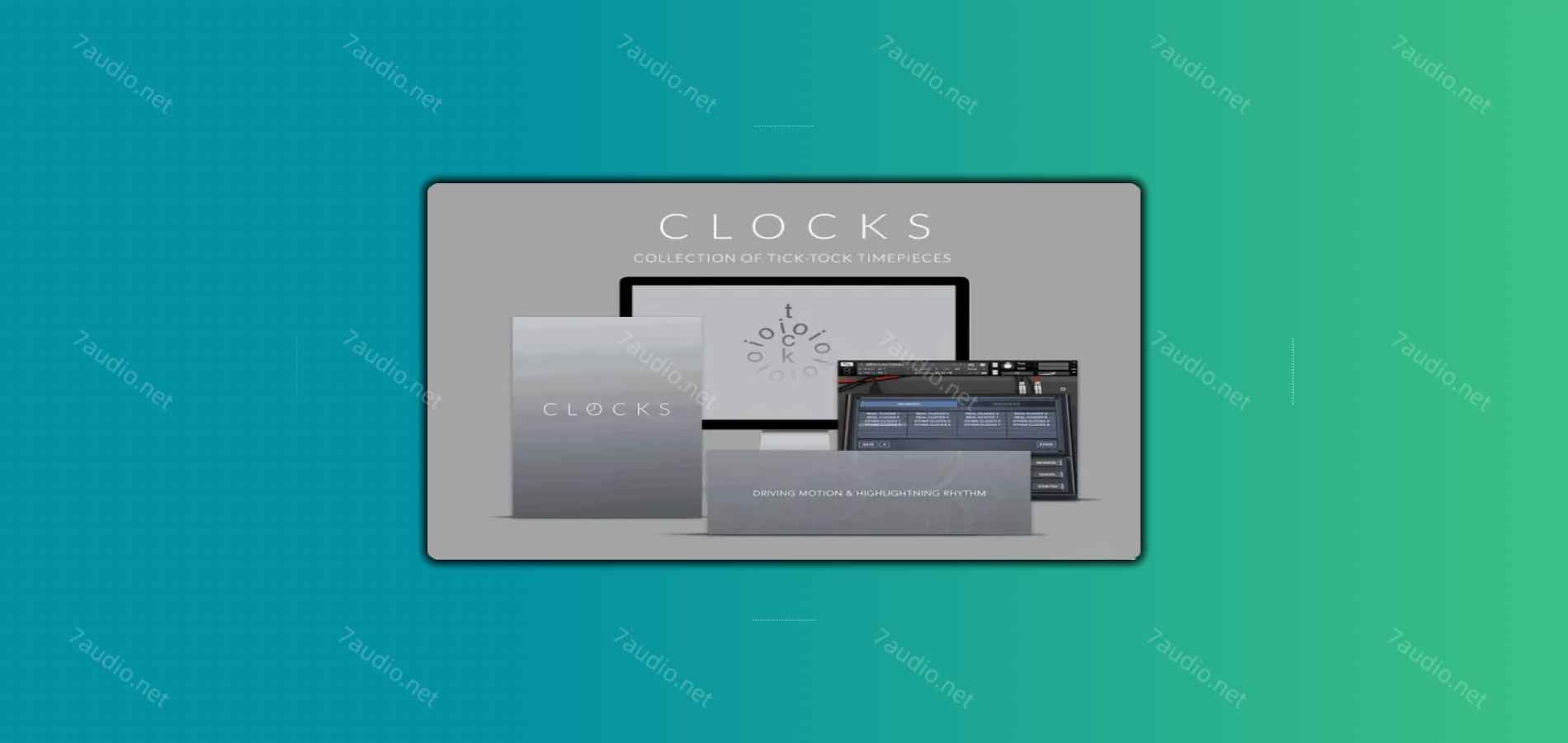 钟表滴答声音源 8dio Clocks Kontakt-7audio