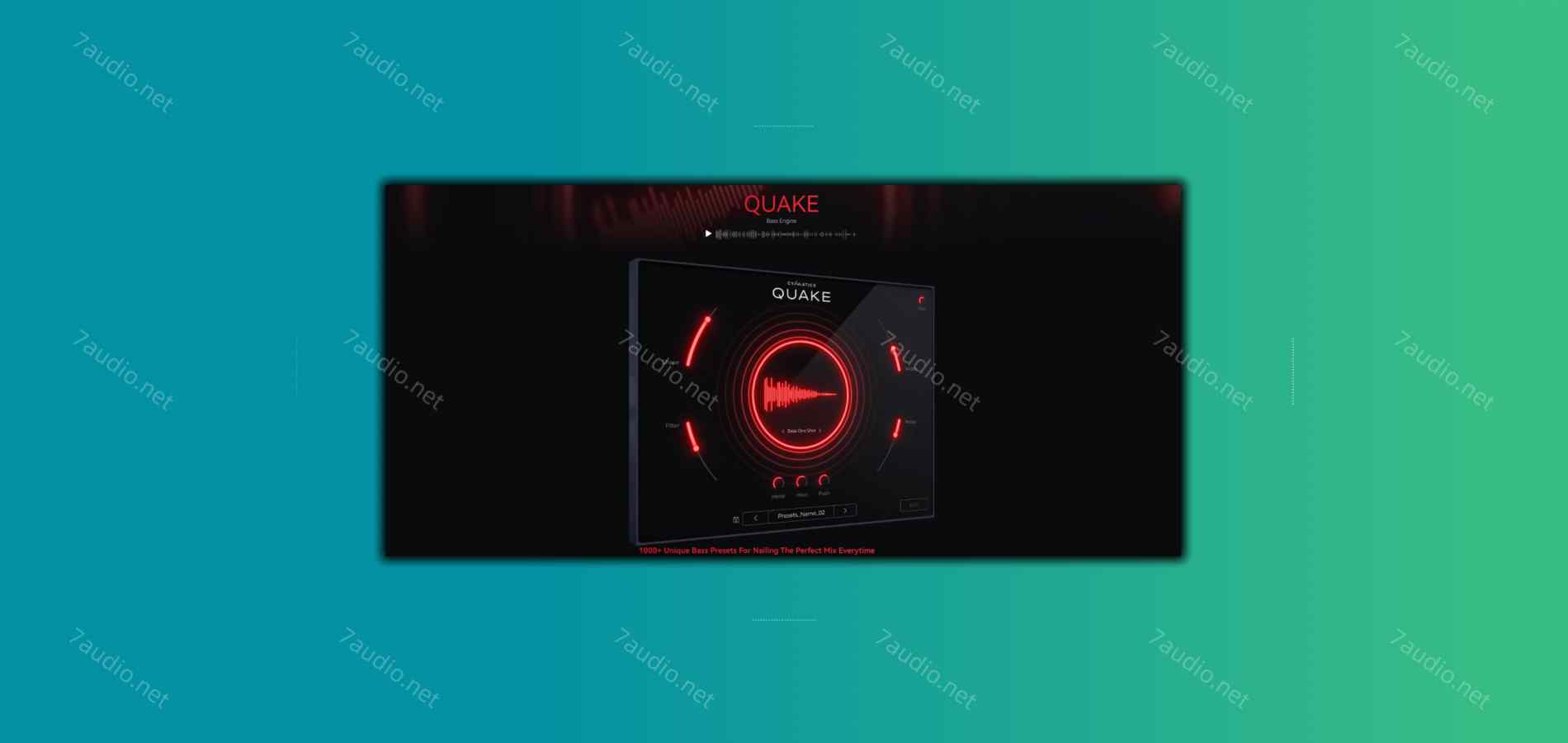 低音合成器 Cymatics QUAKE Bass Engine v1.0.0 WIN&MAC-7audio