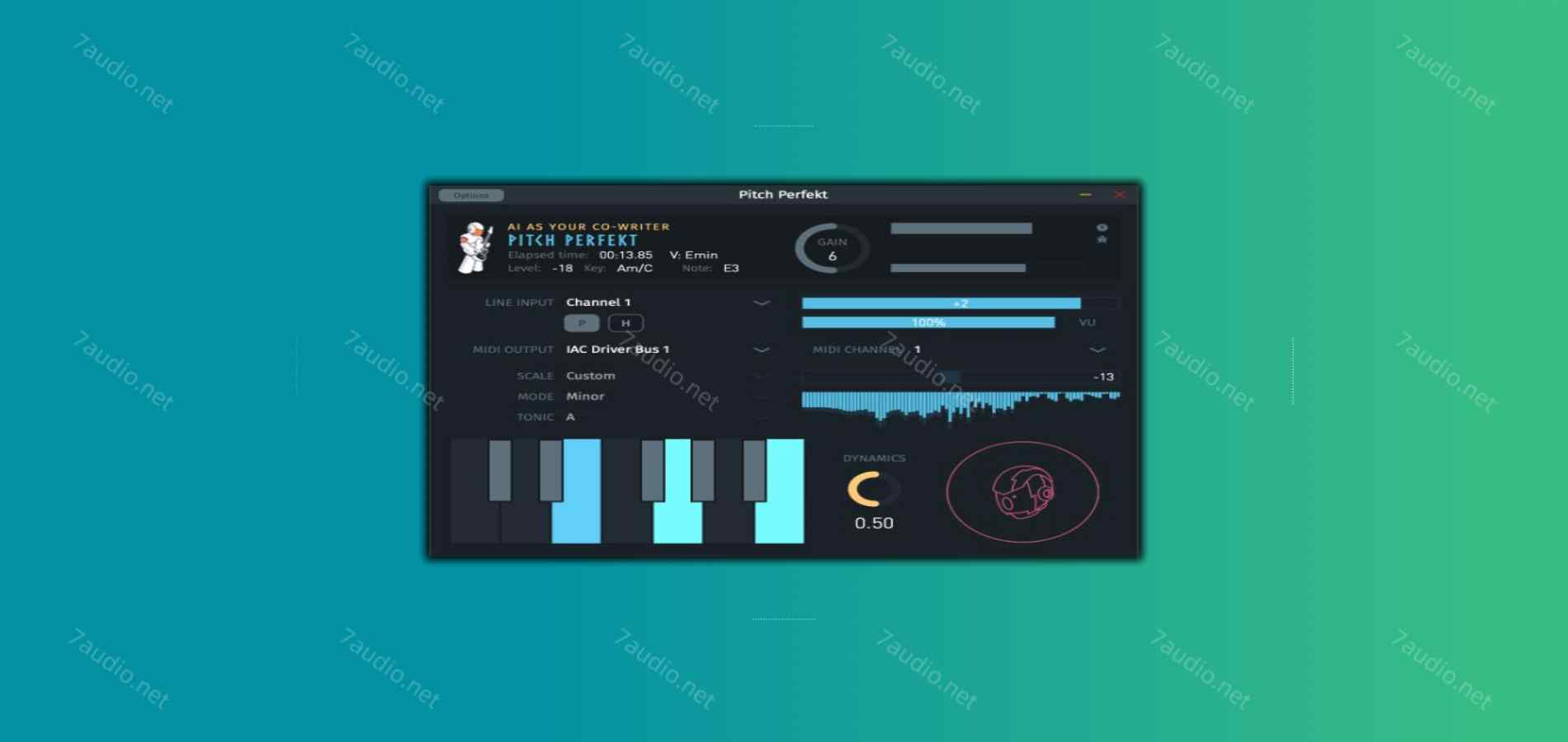 吉他MIDI转换控制器 Algoriffix Transkr v2.7.0 BUBBiX WIN&MAC-7audio