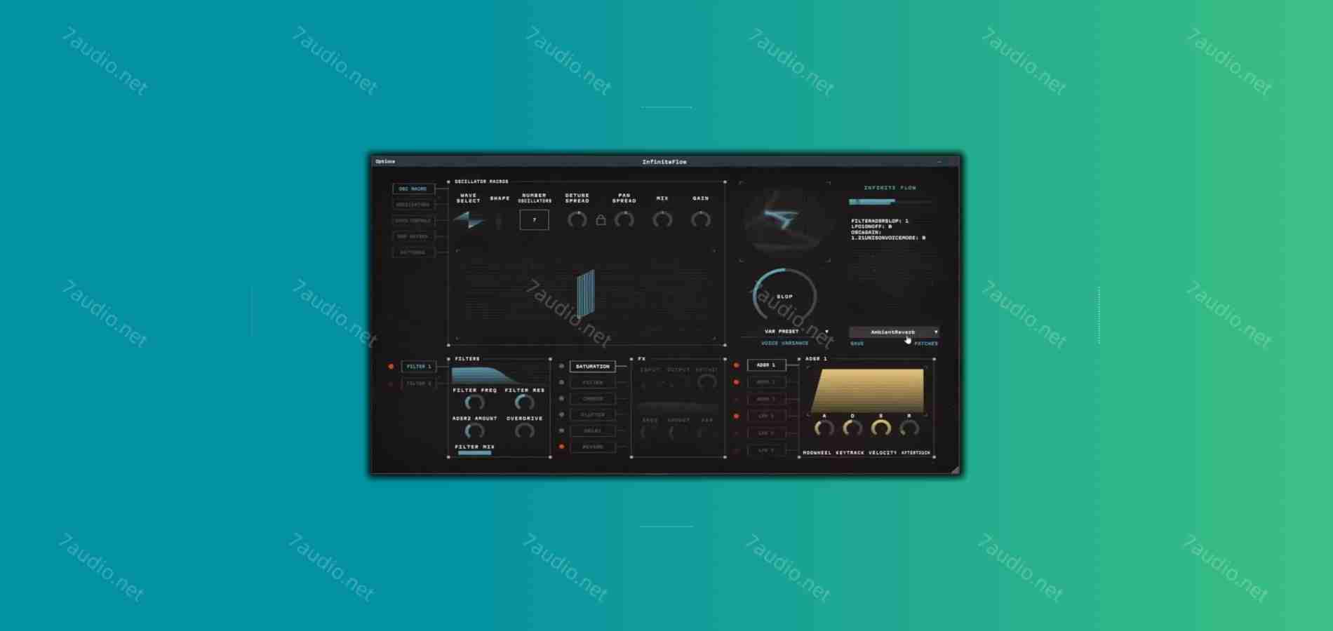 复古多声道合成器 Silen Audio Infinite Flow v1.19 TC WIN-7audio