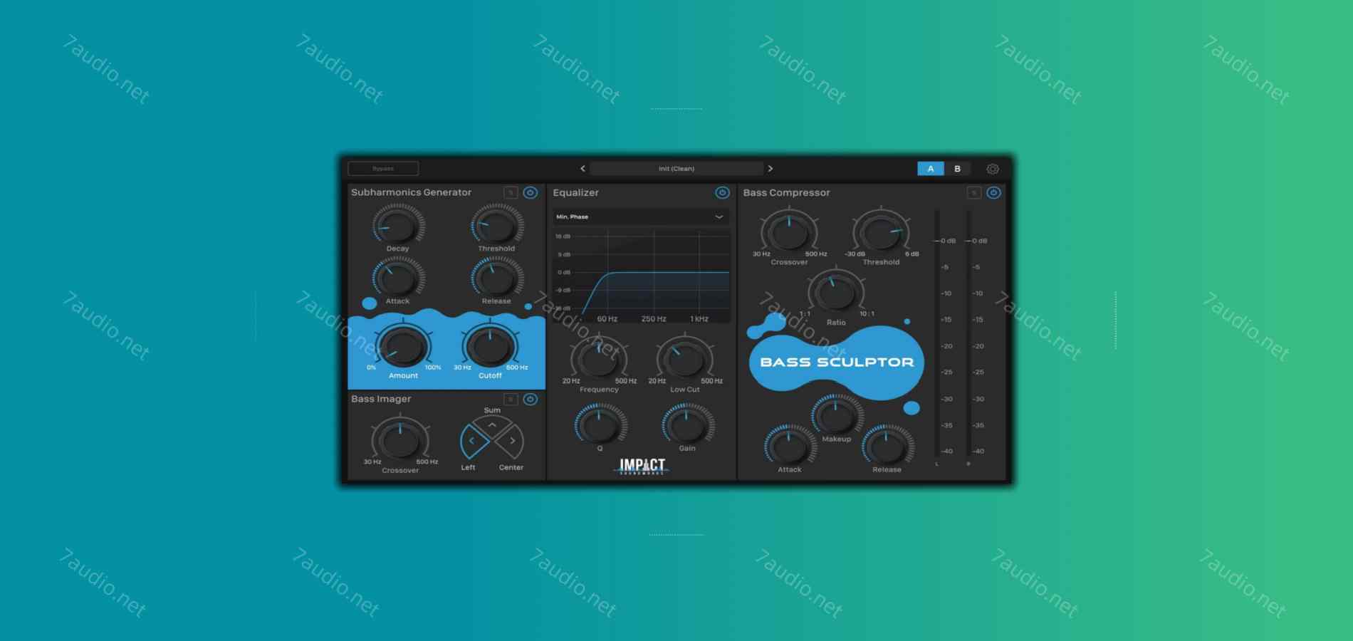 多功能贝斯处理器 Impact Soundworks Bass Sculptor v1.0.3 MOCHA WIN-7audio