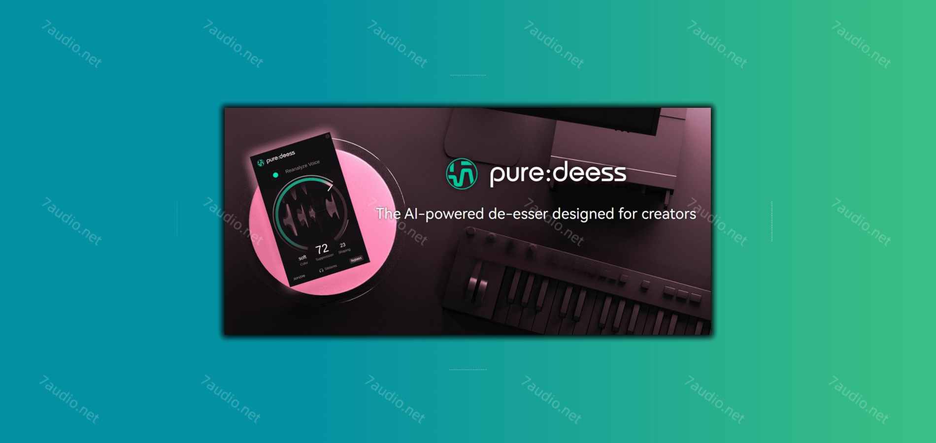 智能齿音去除器 Sonible puredeess v1.0.0 WIN&MAC-7audio