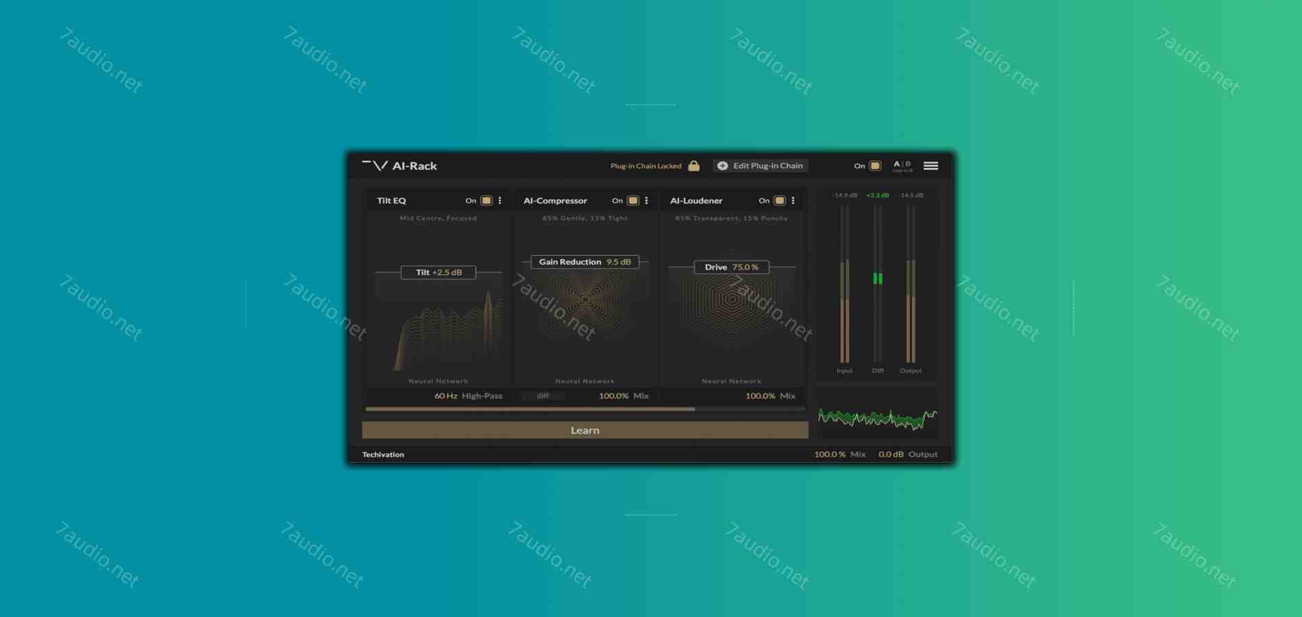 模块化智能通道条 Techivation AI-Rack v1.0.0 BUBBiX WIN-7audio