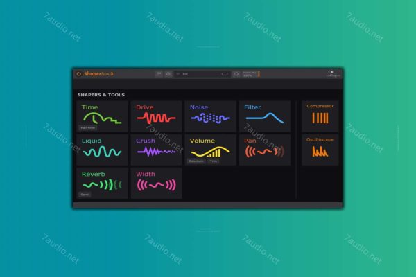 波塑形混音效果器 CableGuys ShaperBox v3.5.6 CE WIN-7audio