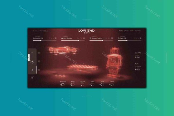 玩具乐器音源 10 Phantom Rooms Low End Toys KONTAKT-7audio