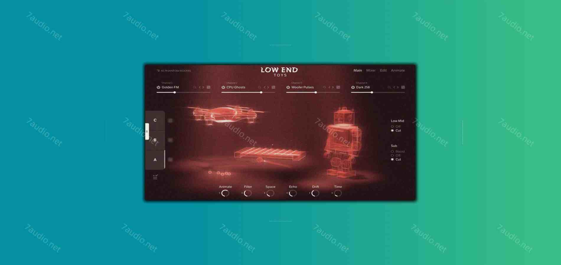 玩具乐器音源 10 Phantom Rooms Low End Toys KONTAKT-7audio