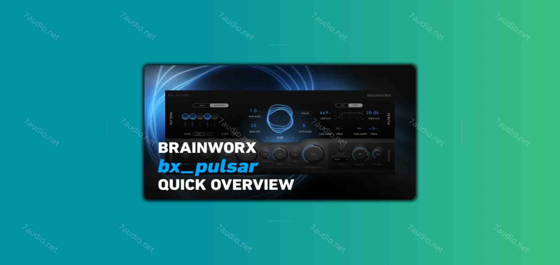 创意延时插件 Plugin Alliance Brainworx bx_pulsar v1.0.1 WIN&MAC-7audio