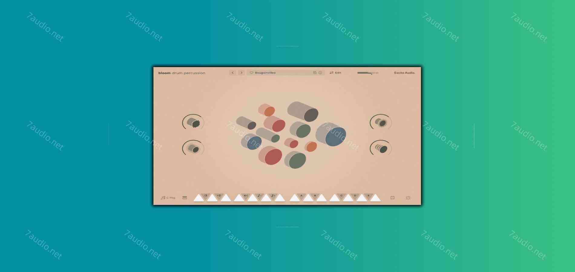 打击乐器音源 Excite Audio Bloom Drum Percussion v1.0.0 BUBBiX WIN&MAC-7audio