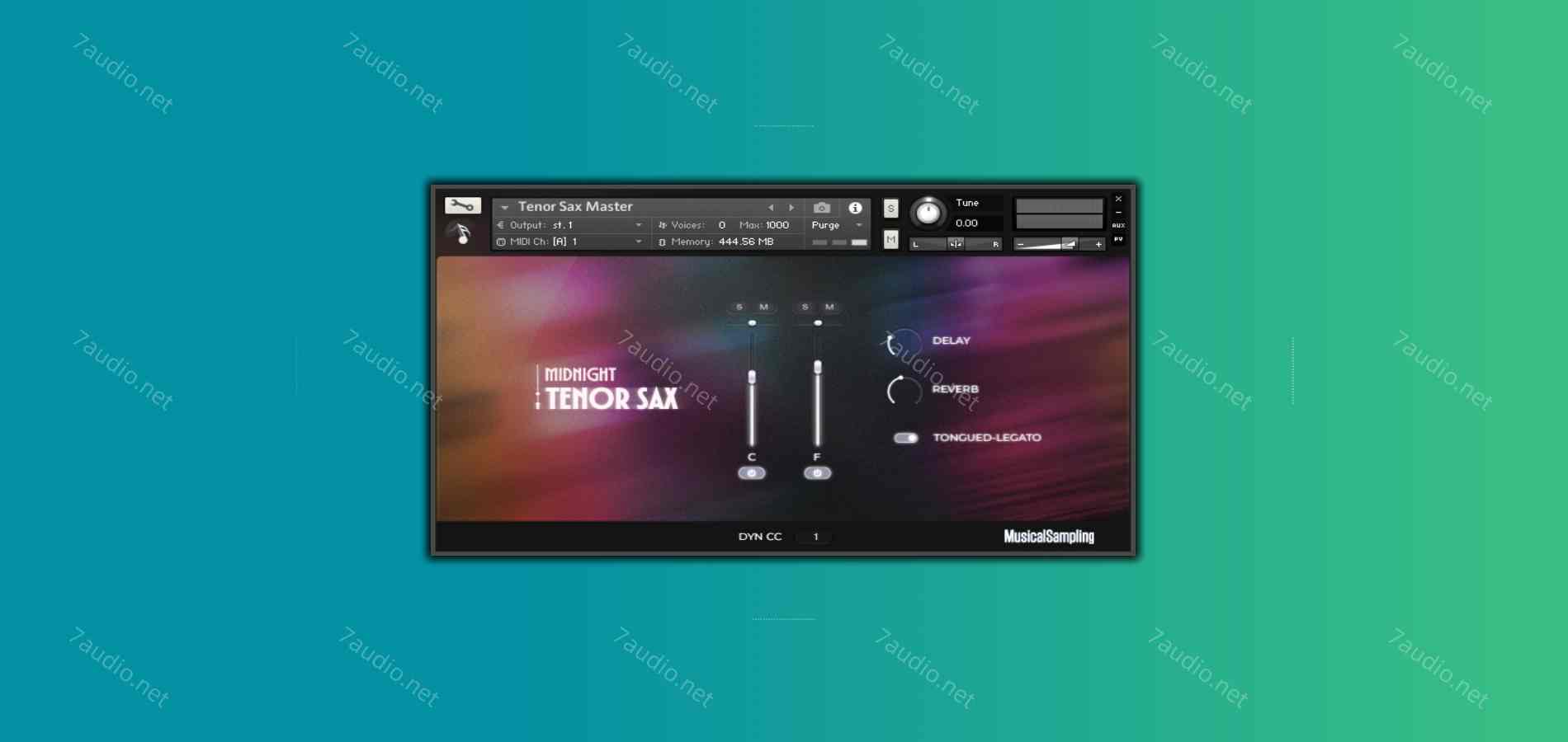 次中音萨克斯音源 Musical Sampling Midnight Tenor Sax KONTAKT-7audio