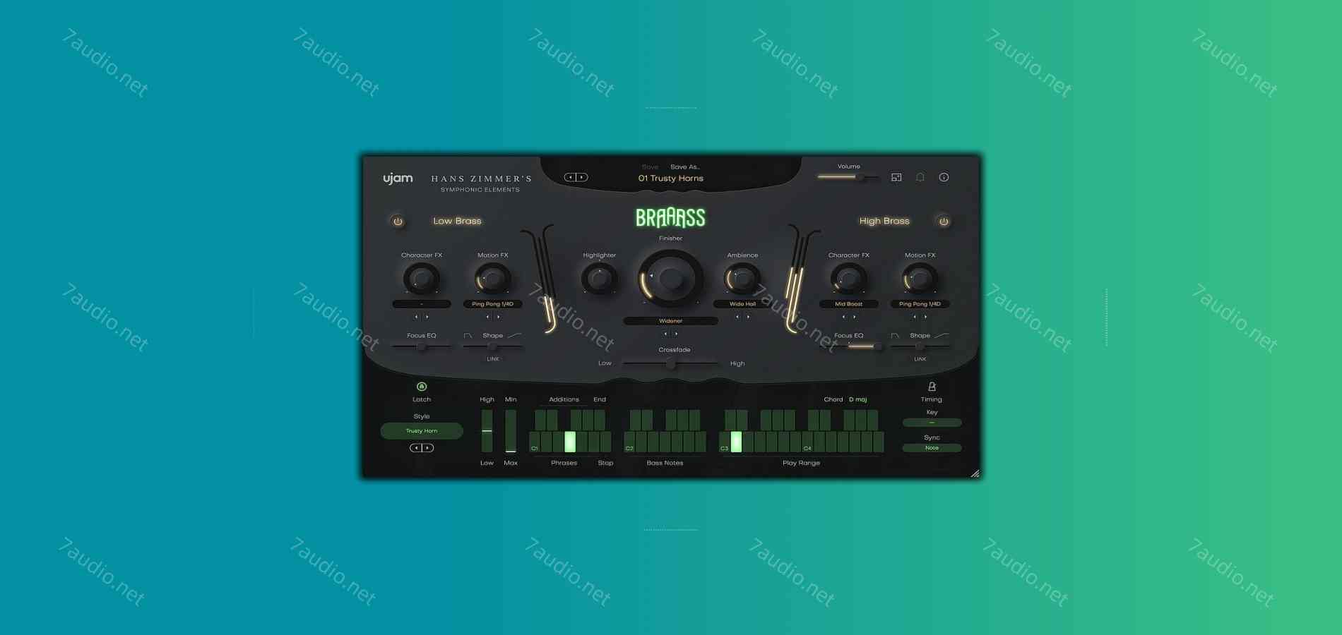 汉斯齐默铜管音源 uJAM Symphonic Elements BRAAASS v1.1.2 WIN&MAC-7audio