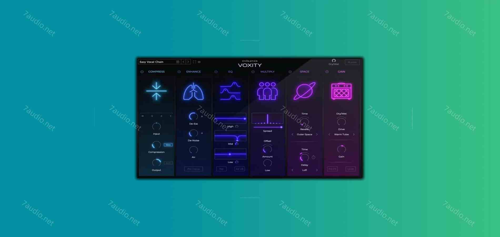 一体化人声混音插件 Cymatics VOXITY Vocal Mixing Plugin v0.8.0 WIN&MAC-7audio