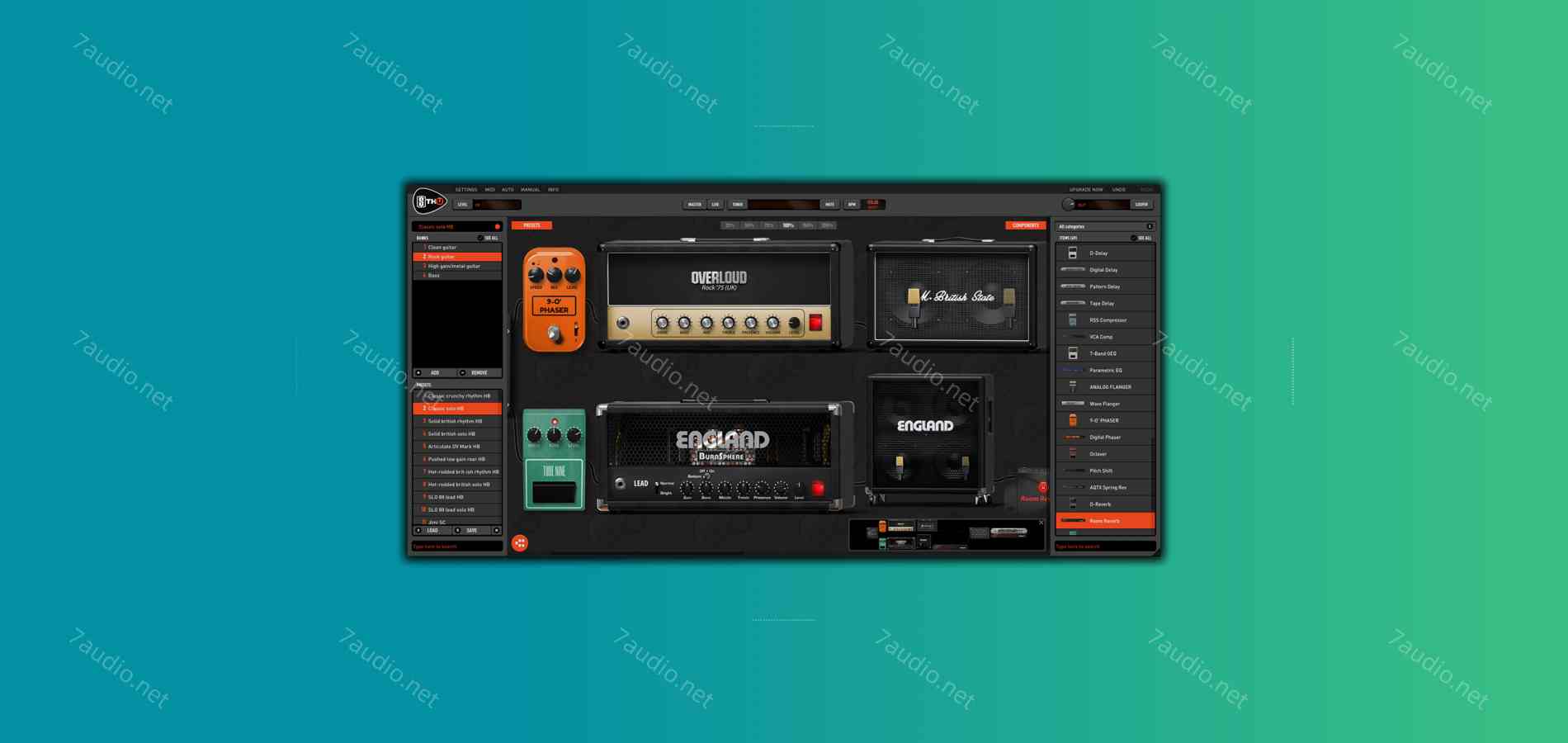 吉他箱体模拟效果器 Overloud TH-U Slate Edition v2.0.3 R2R WIN-7audio