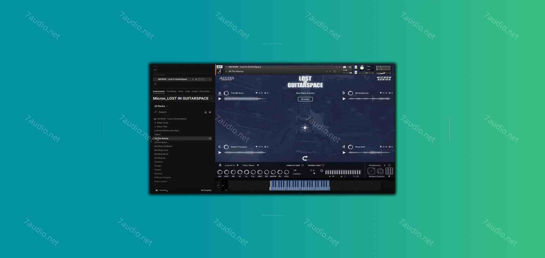 影视级吉他音源 Audiofier Micron Lost In Guitarspace KONTAKT-7audio
