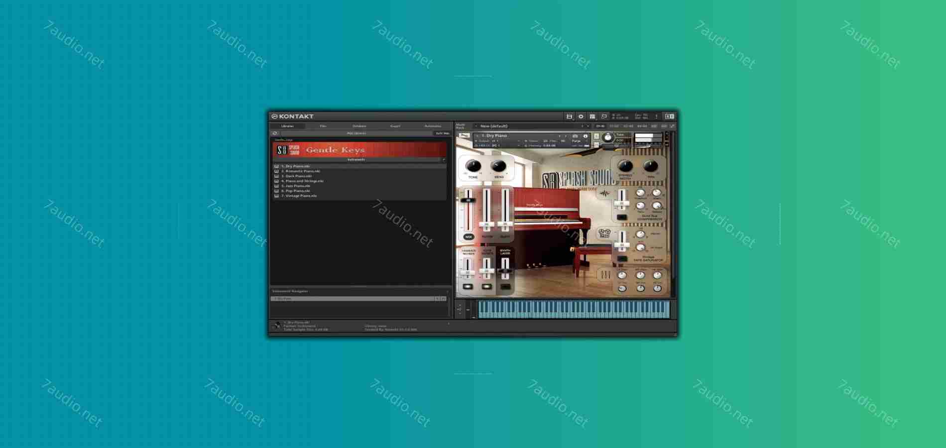 温柔的钢琴音源 Splash Sound Gentle Keys KONTAKT-7audio