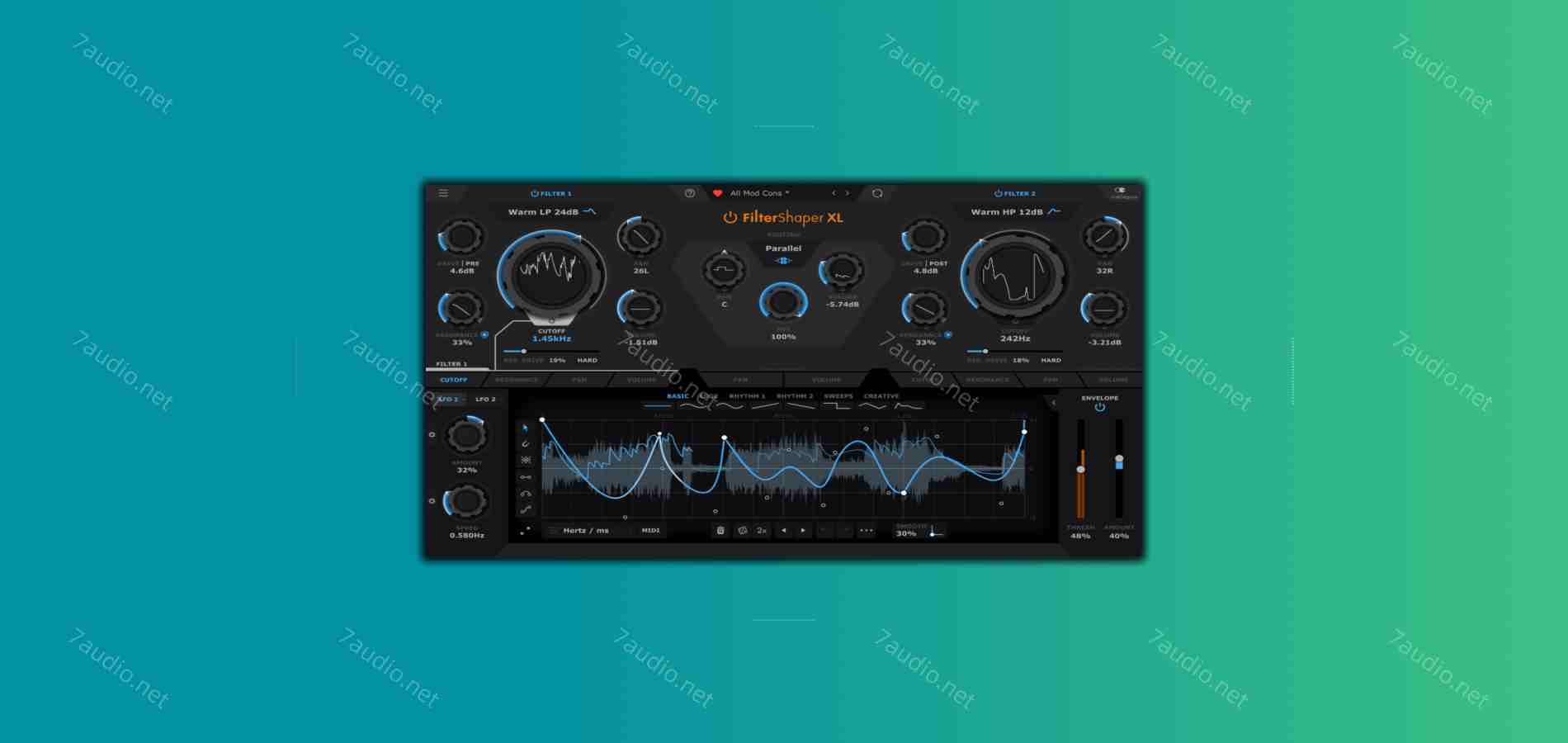 滤波效果器 CableGuys FilterShaper XL 1.0.5 CE WIN-7audio