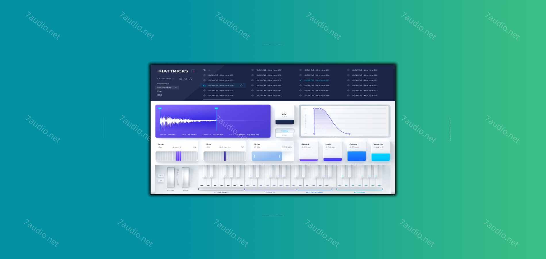 踩镲节奏插件 Diginoiz Hattricks v1.5.0 MOCHA WIN-7audio