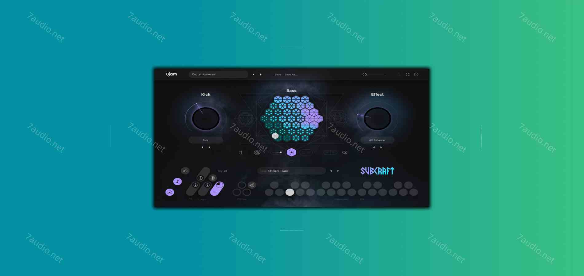 重低音合成器 UJAM SUBCRAFT v1.0.1 R2R WIN-7audio