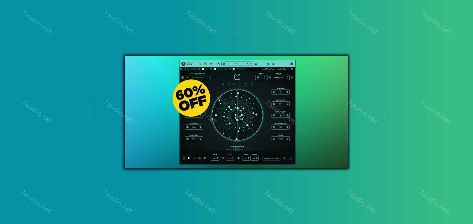 随机Midi生成器 Mario Nieto Harmony Bloom v1.3.5 WIN&MAC-7audio
