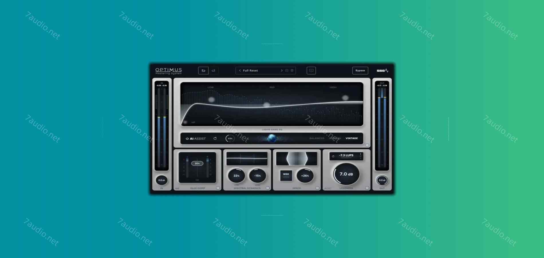 母带AI智能插件 SSG Audio Optimus v1.5.132 MOCHA WIN-7audio