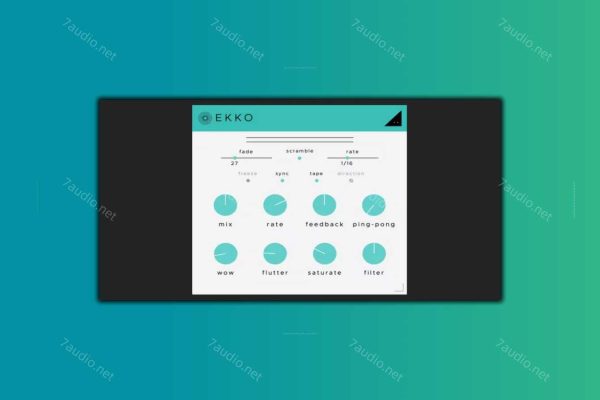 磁带延迟效果器插件 SoundGhost Ekko v1.0.2 WIN&MAC-7audio