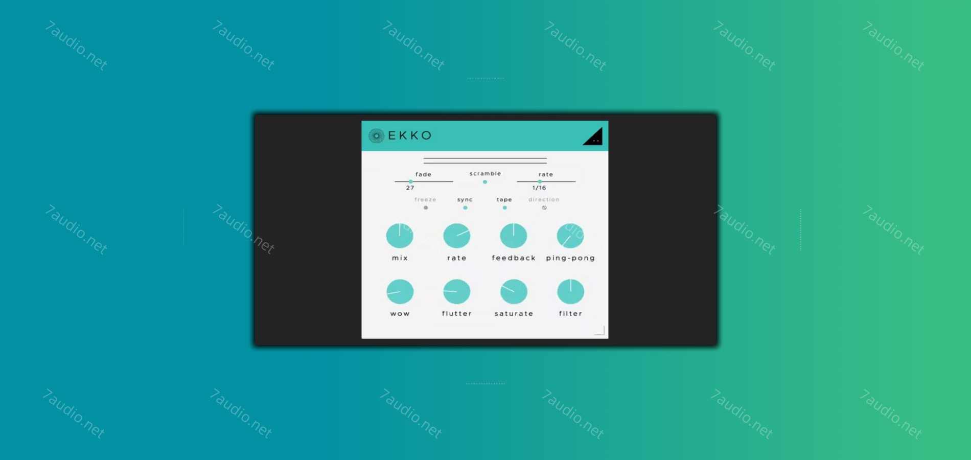 磁带延迟效果器插件 SoundGhost Ekko v1.0.2 WIN&MAC-7audio